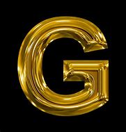 Image result for Golden Letter G