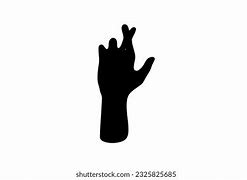 Image result for Fingers Crossed Silhouette