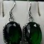 Image result for Avon Sterling Silver Emerald Earrings