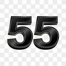 Image result for Printable Number 55