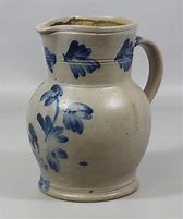 Image result for Blue Pitcher with Wood Handle