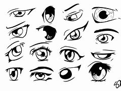 Image result for Anime Eyes Drawing Line Art