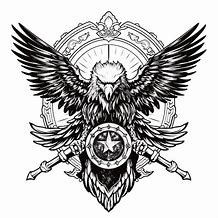 Image result for Double Headed Eagle Crest Shield Vector