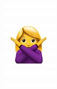 Image result for Emoji Gesturing No