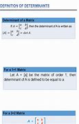 Image result for Determinant of a Matrix