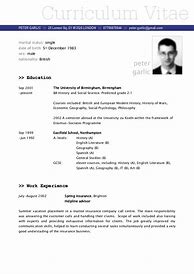 Image result for An Example of CV