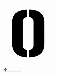 Image result for Letter O Stencil