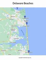 Image result for Map of Delaware Coastal Beaches