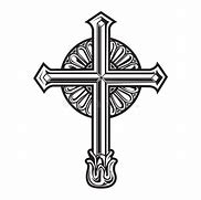 Image result for Cross Clip Art Black and White