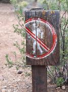 Image result for No Tree Sign