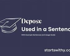 Image result for Definition for Depose