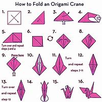 Image result for Origami Crane Steps