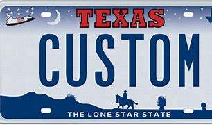 Image result for Texas Name License Plate