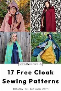 Image result for Hooded Cloak Pattern