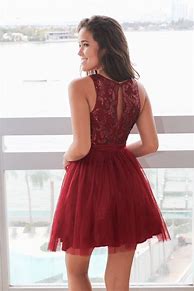 Image result for Burgundy Dress On Dock by Lake