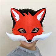 Image result for White Fox Mask Red