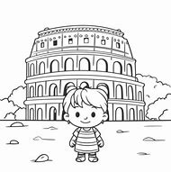 Image result for Colosseum Drawing Outline