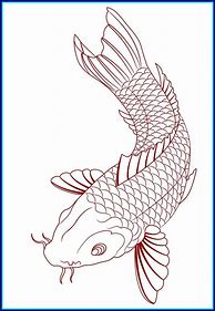 Image result for Draw a Koi Fish