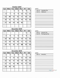 Image result for 4th Quarter Calendar