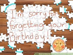 Image result for Forgetting Birthday