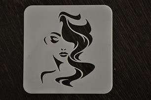 Image result for Female Face Stencil