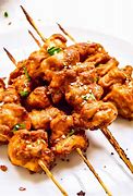 Image result for Chicken Skewers with Peanut Sauce