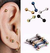 Image result for Solid Cartilage Earring Cuffs Bar