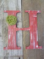 Image result for Rustic Letter H