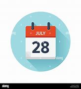 Image result for July 28 Calendar