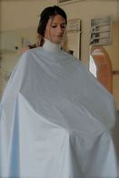 Image result for Woman Barber Hair Cape