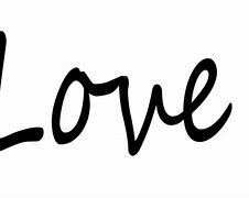 Image result for Cursive Word Love