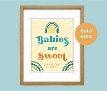 Image result for Rainbow Baby Shower Signs