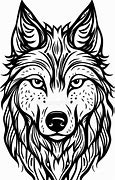 Image result for Tribal Wolf Tattoo