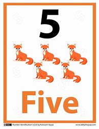 Image result for Printable Number 5 Flashcard