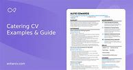 Image result for Catering CV Examples