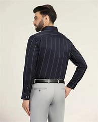 Image result for Navy Striped Shirt