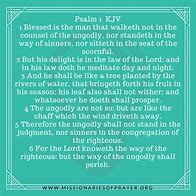 Image result for Psalm 1 6 KJV