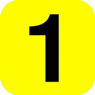 Image result for Yellow Number 1 Icon