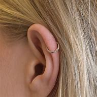 Image result for Silver Helix Hoop Earrings