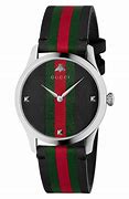 Image result for Gucci Black Leather Watch