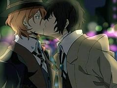 Image result for BSD Dazai X Chuuya Kiss