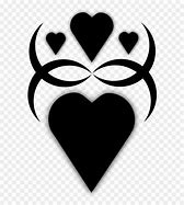 Image result for Black Heart with S and B Symbol