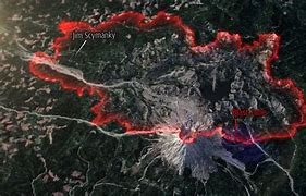 Image result for Mount St. Helens Map Range of Lahars