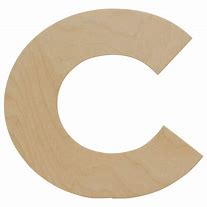 Image result for Wooden Letter C