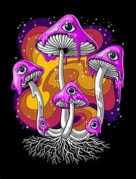 Image result for Trippy Mushroom Weed Drawings