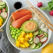 Image result for Miso Salmon Edamame Rice Bowl