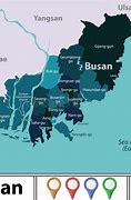 Image result for Busan Korea Map