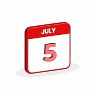 Image result for July 5th Calendar