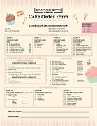 Image result for Cake Order Form Old Fashion