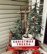 Image result for Red Wagon Christmas Decor